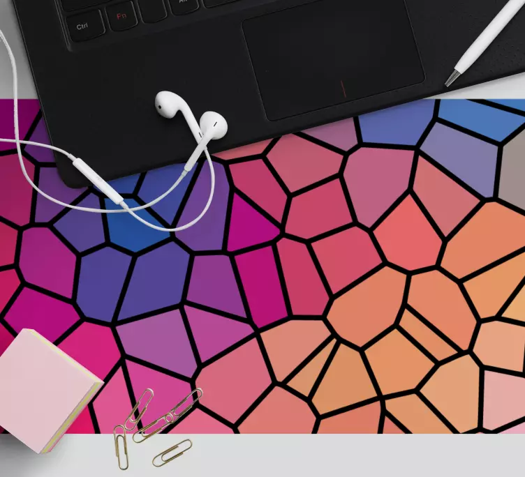 Mouse pad de modele și texturi forme geometrice colorate - TenStickers