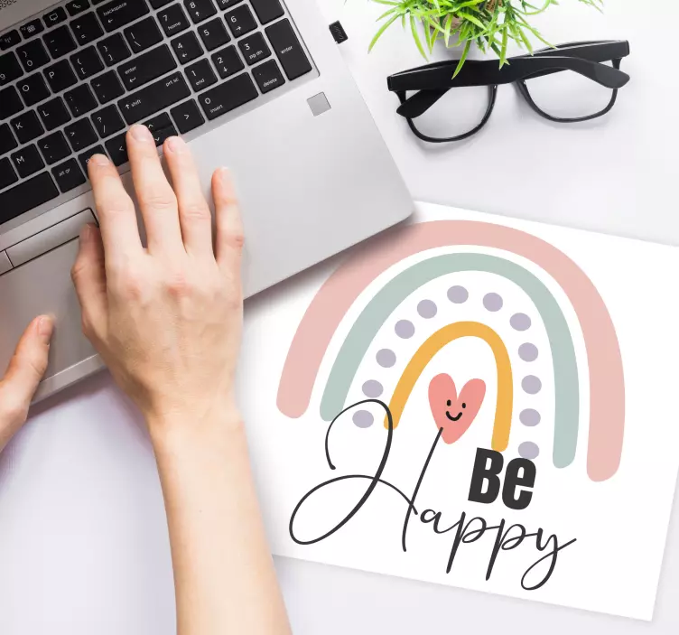 Mouse pad original mesaj colorat curcubeu - TenStickers