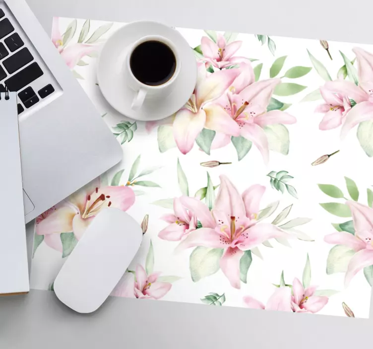 Mouse pad de modele și texturi model de crin floral - TenStickers