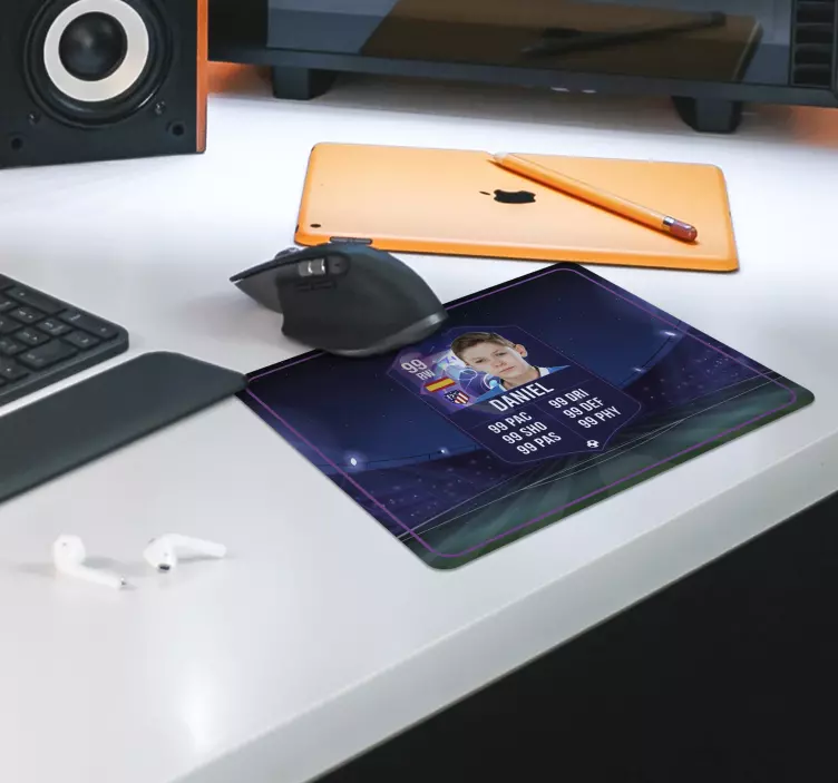 Mouse pad pentru gaming carte de jucător de fotbalCarte de jucăto - TenStickers