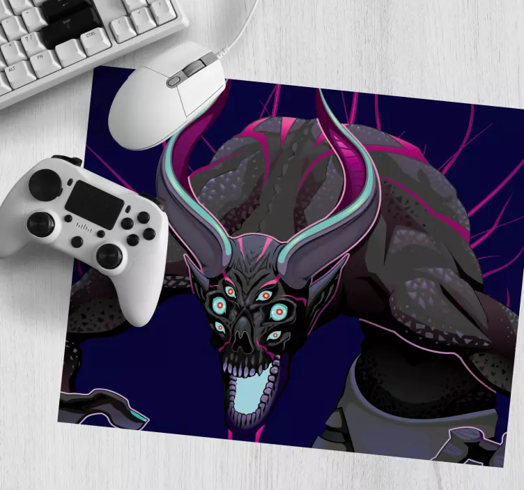 Mouse pad pentru gaming ilustrație de creatură mitică - TenStickers