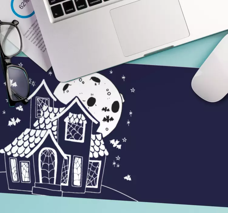 Alte mouse pad-uri silueta casei bântuite - TenStickers