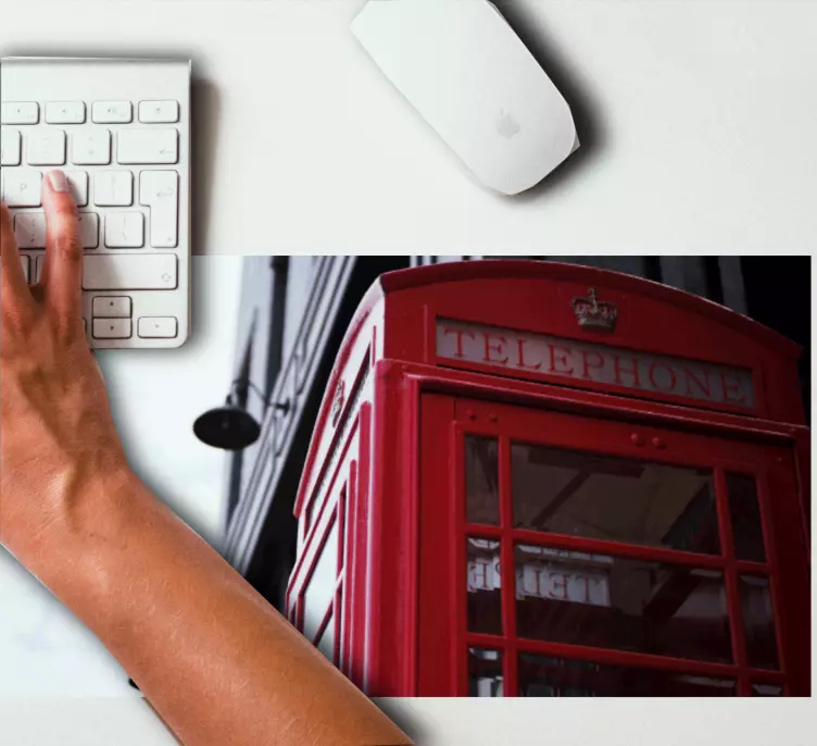 Cabină telefonică orășenească mouse pad original - TenStickers