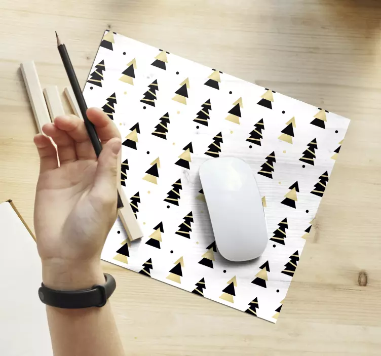 Mousepad de crăciun model elegant de copac - TenStickers