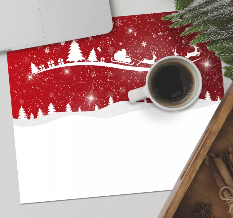 Mousepad de vinil christmas wave - TenStickers