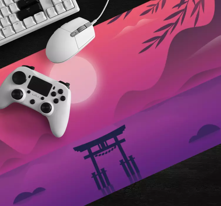 Mouse pad original din lume plutitoare de culoare violet - TenStickers