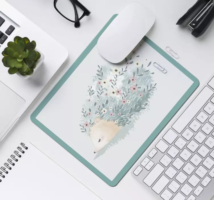 Tapet de mouse porcina art arici - TenStickers