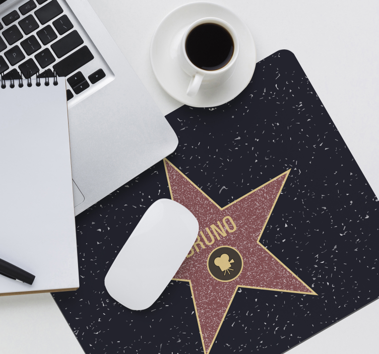 Saltea personalizata de mouse estrella hollywood - TenStickers