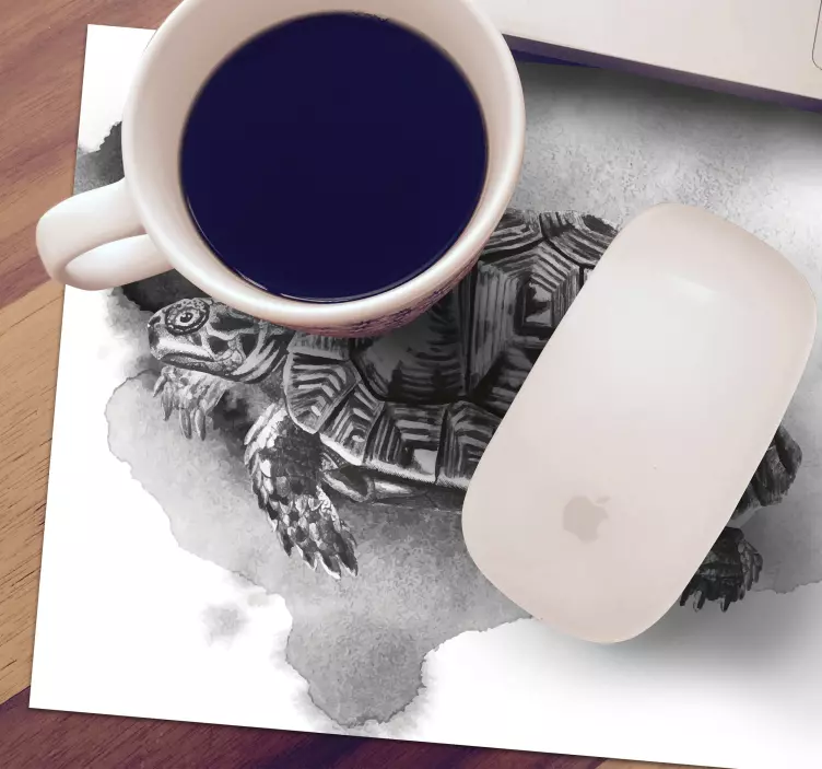 Turtle vintage mouse pad - TenStickers