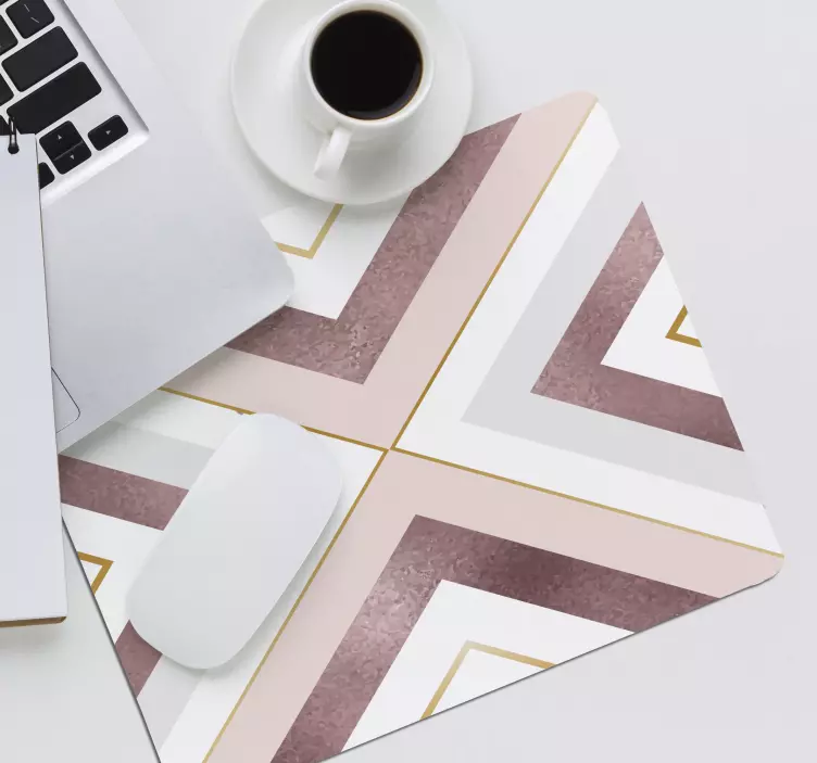 Textura aurie pe modelele de mousepad albe - TenStickers