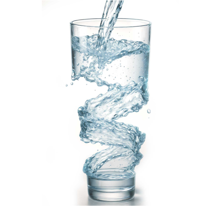 Rulou geam bucătărie pahar cu apă - TenStickers