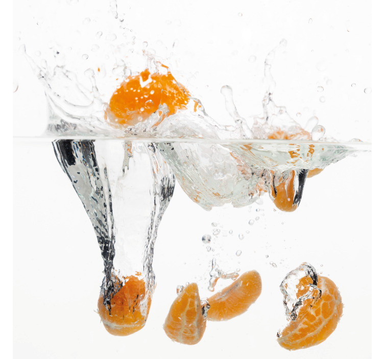 Rulou geam bucătărie fructe în apă - TenStickers