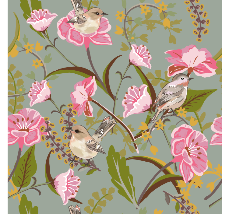 Rulou geam bucătărie flori - TenStickers