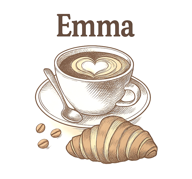 Rulou geam bucătărie design personalizat de cafea - TenStickers