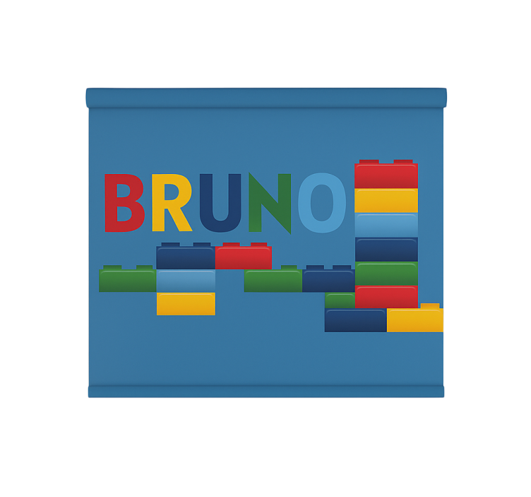 Rulou geam pentru copii blocuri de jucărie colorate - TenStickers