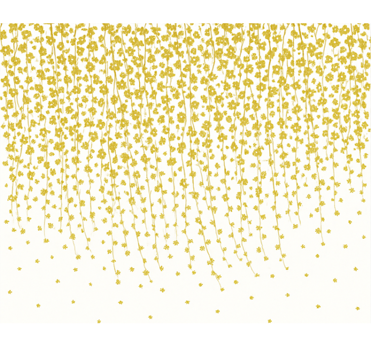 Rulou geam baie cascadă de flori - TenStickers