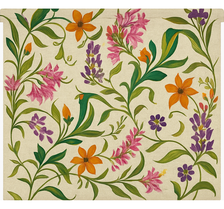 Rulou geam bucătărie viță de vie florală ornamentată - TenStickers