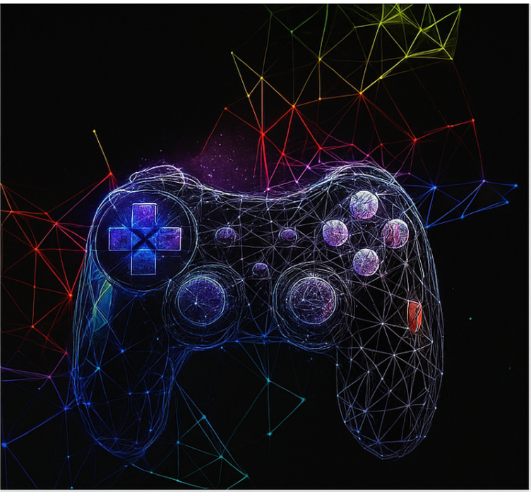 Jaluzele cu rolete Geek consolă adn pentru jocuri - TenStickers