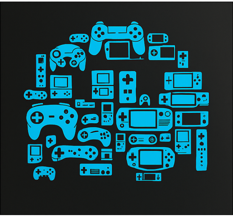 Jaluzele cu rolete Geek robot de controler de jocuri - TenStickers