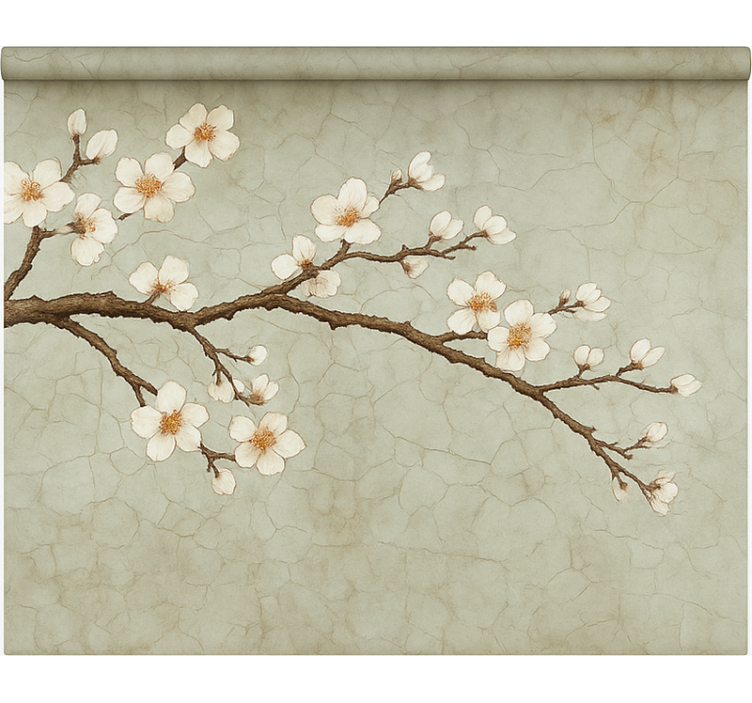 Rulou geam cantină copac japonez înflorit - TenStickers