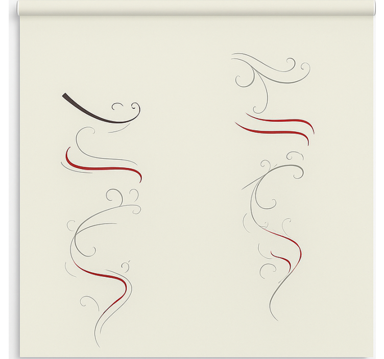 Rulou geam nordic spiral floral abstract multicolor - TenStickers