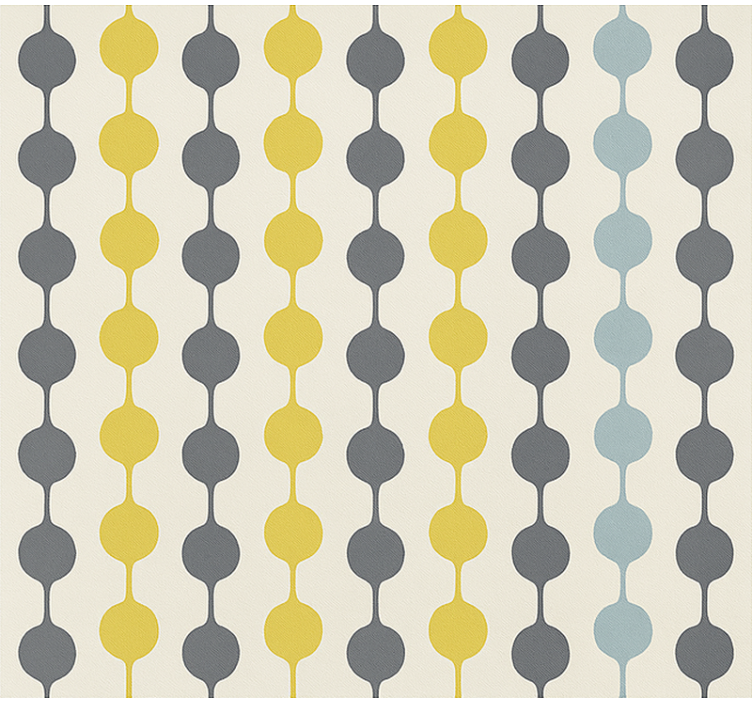 Rulou geam nordic cu cercuri colorate suspendate - TenStickers