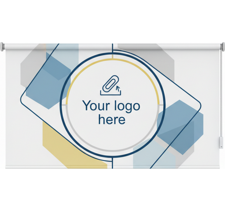 Rulou geam birou design personalizat logo - TenStickers