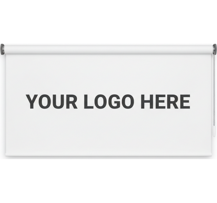 Rulou geam birou cu logo personalizat pentru afaceri - TenStickers