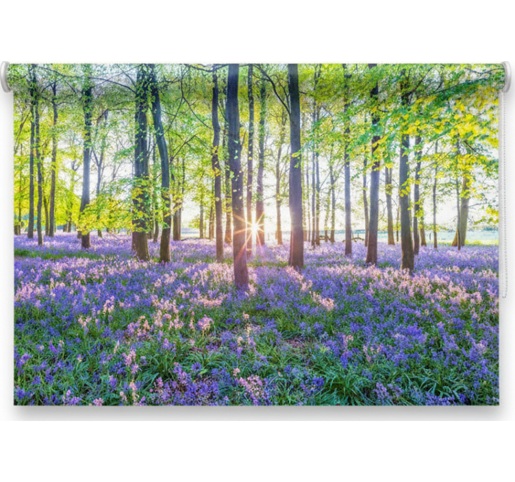 Rulou geam copaci modernism inspirat din natură - TenStickers