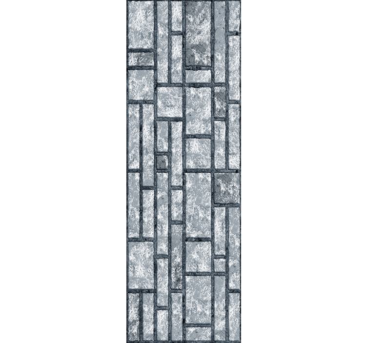 Rulou geam birou blocuri de beton gri - TenStickers