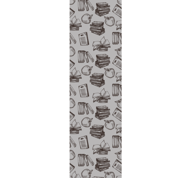 Rulou geam birou elemente de studiu vintage - TenStickers