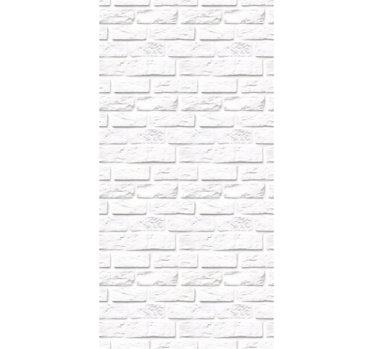 Rulou geam bucătărie cărămizi din piatră albă - TenStickers