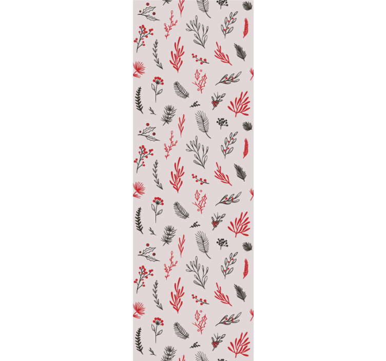Rulou geam bucătărie cu motive botanice roz - TenStickers