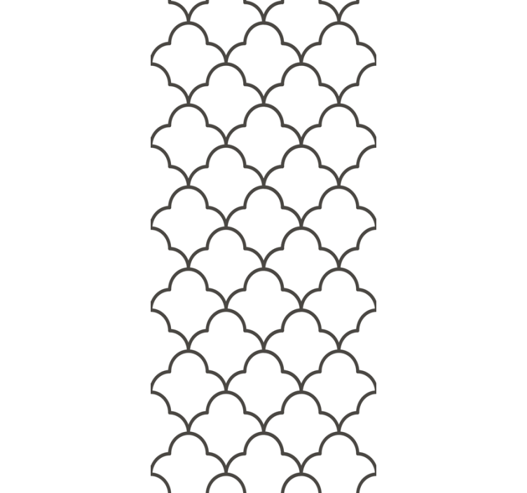 Rulou geam bucătărie design geometric marocan - TenStickers
