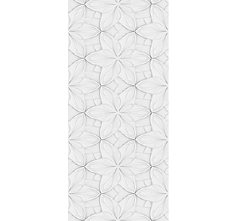 Rulou geam bucătărie plăci hexagonale minimaliste cu flori - TenStickers