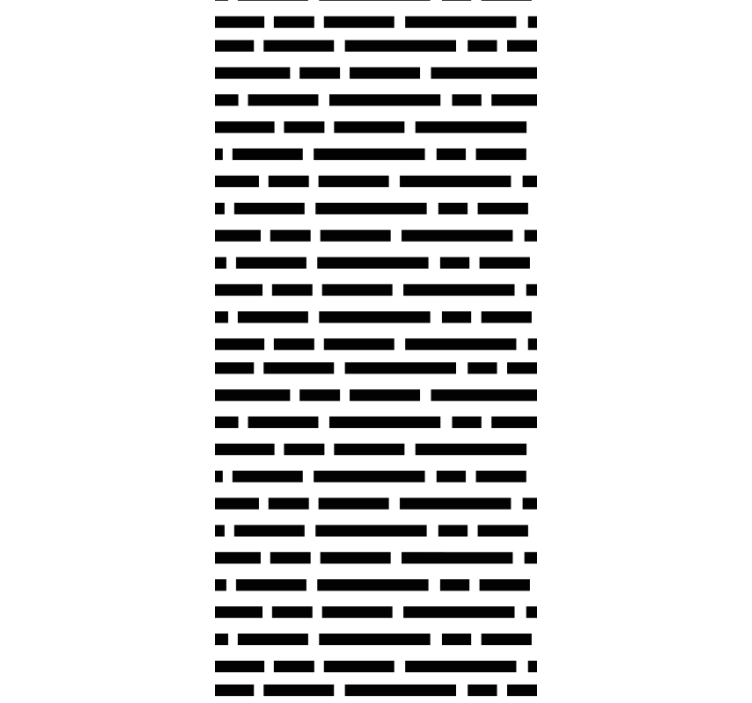 Rulou geam bucătărie dreptunghiuri alb-negru stil nordic - TenStickers