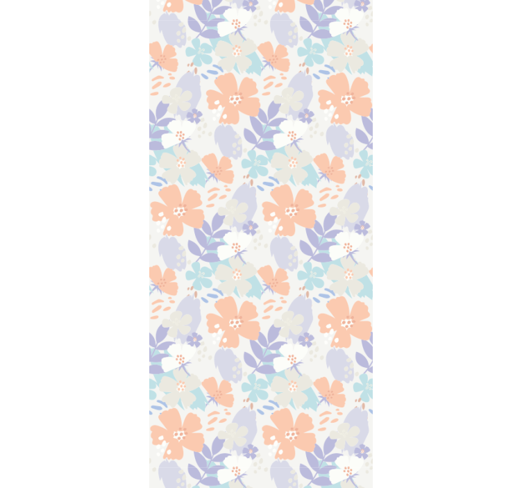 Rulou geam bucătărie flori originale stil nordic - TenStickers