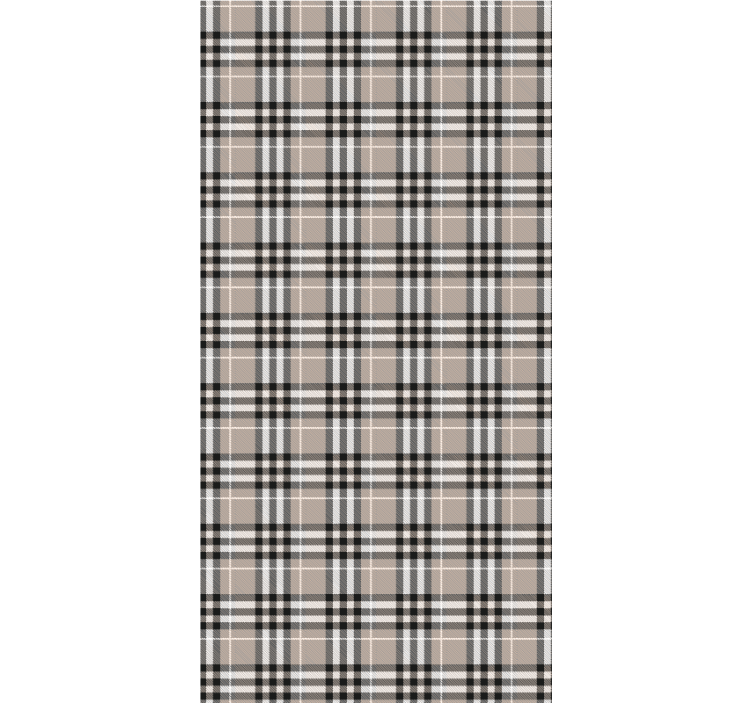 Rulou geam bucătărie model tartan gri scoțian tradițional - TenStickers