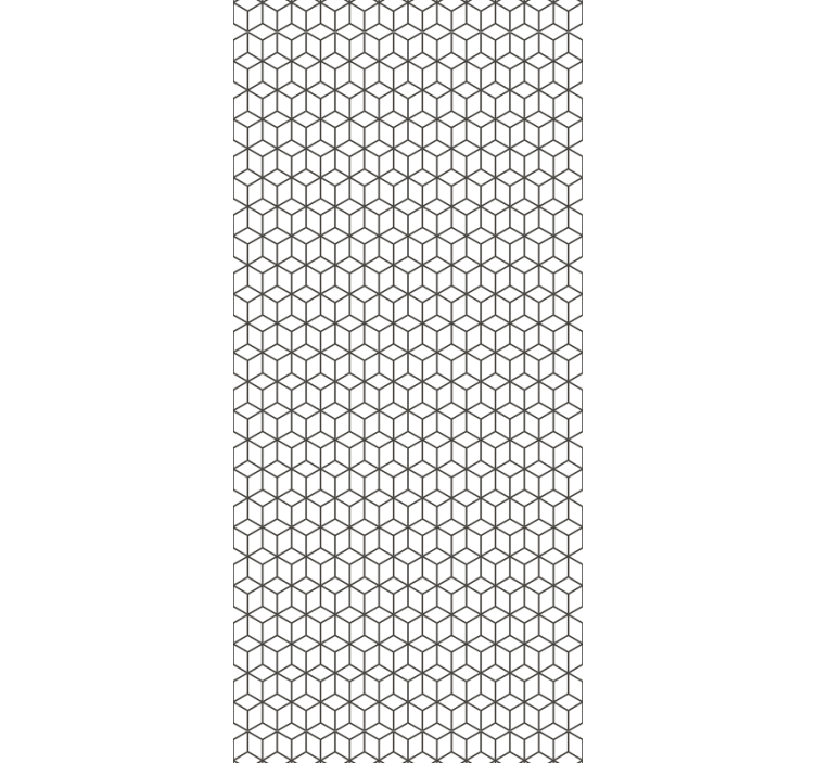 Rulou geam bucătărie cuburi cu margine în stil nordic - TenStickers