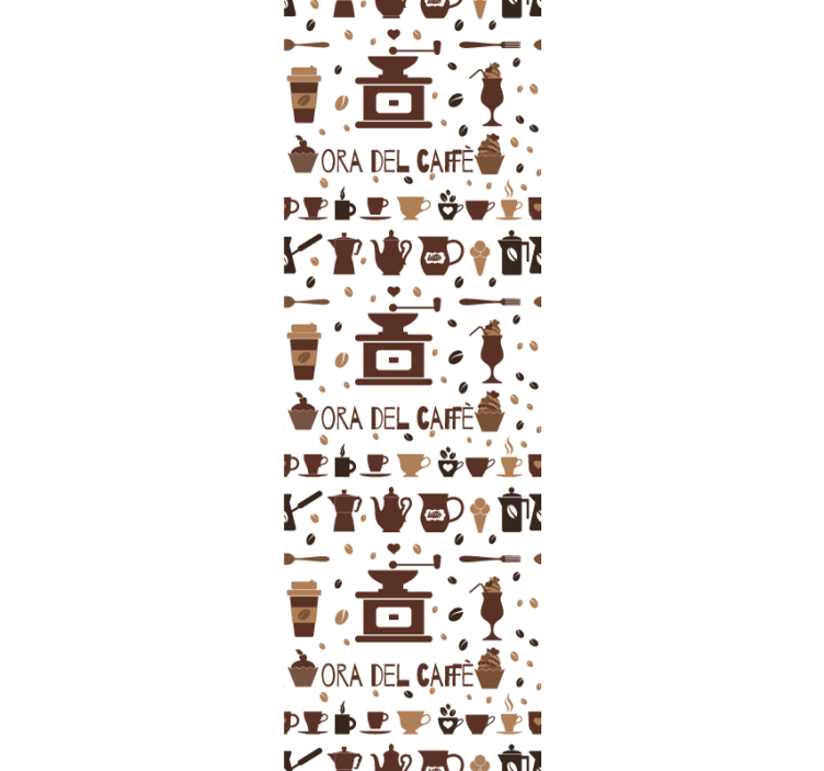 Rulou geam bucătărie timp de cafea - TenStickers