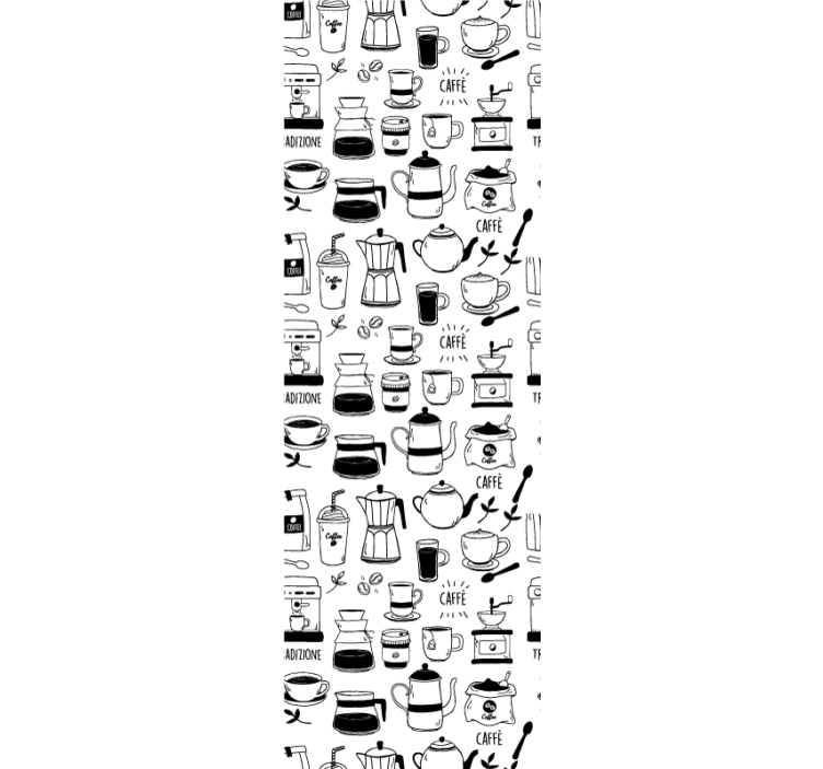 Rulou geam bucătărie moment de cafea - TenStickers
