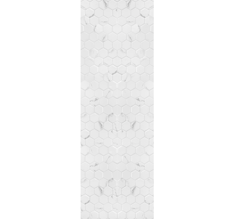 Rulou geam bucătărie plăci hexagonale gri elegante - TenStickers