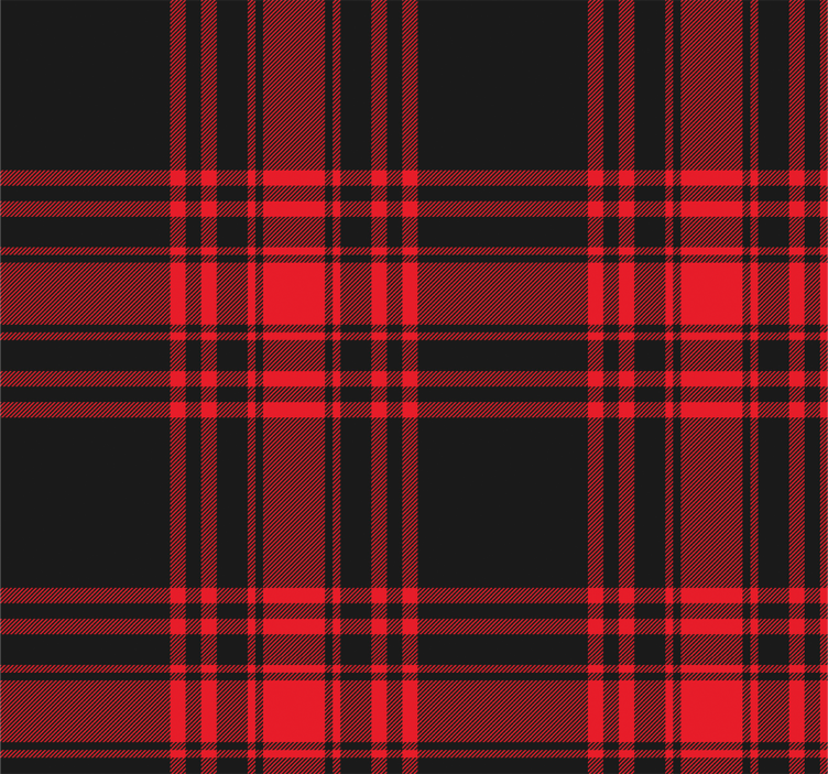 Rulou geam bucătărie model tartan menzies roșu negru - TenStickers