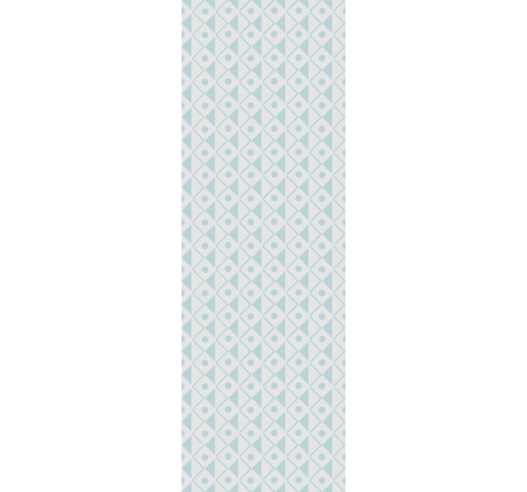 Rulou geam pentru copii design romburi albastre și albe - TenStickers