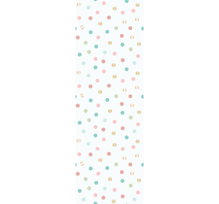 Rulou geam pentru copii model buline cu sclipici - TenStickers