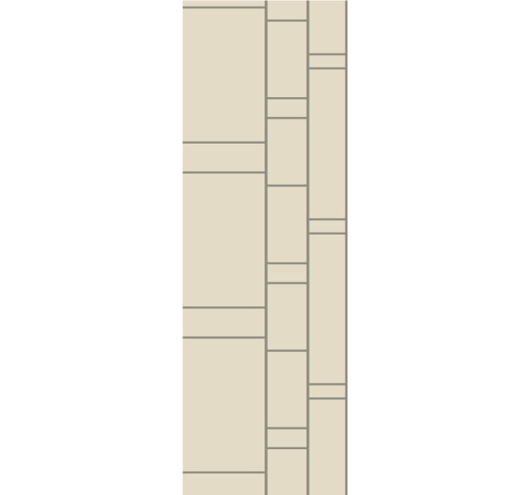 Rulou geam birou design liniar minimalist - TenStickers