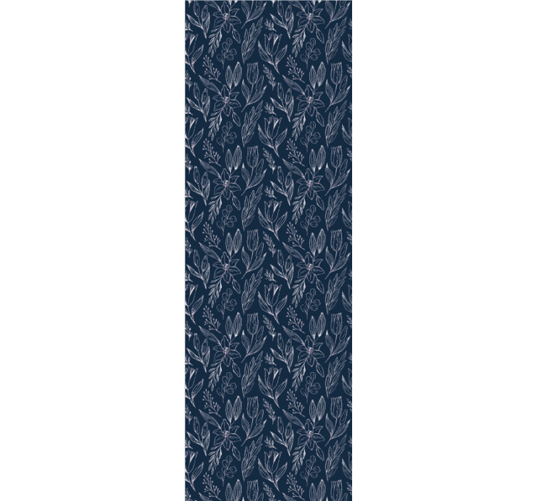 Rulou geam birou design floral cu crini - TenStickers