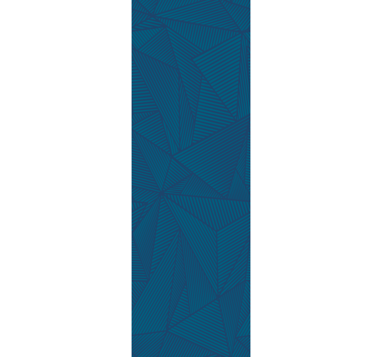 Rulou geam birou model geometric simplu albastru - TenStickers