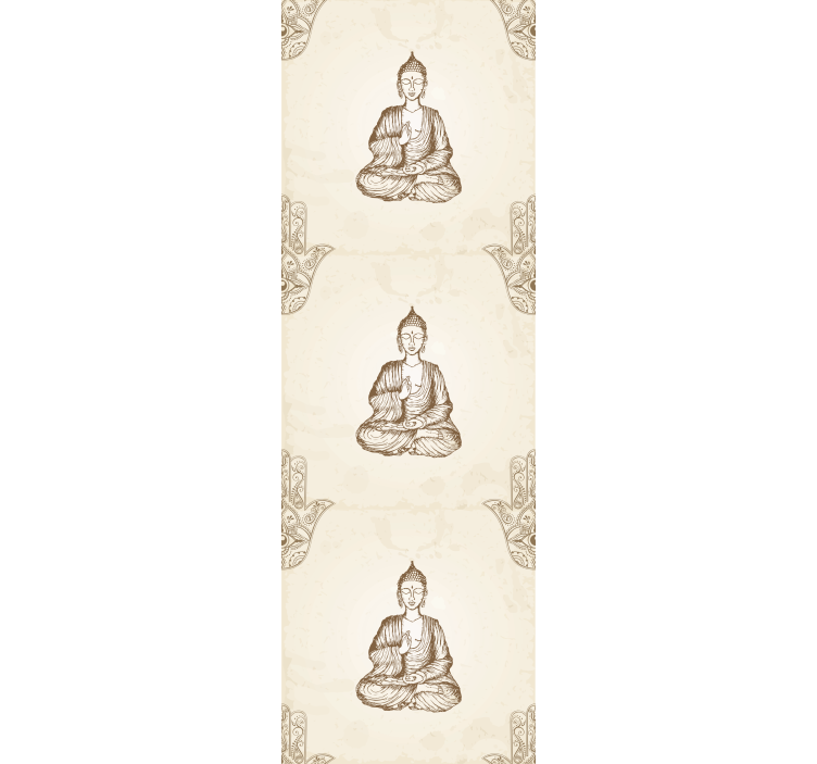 Rulou geam birou simbol mână hamsa buddha - TenStickers