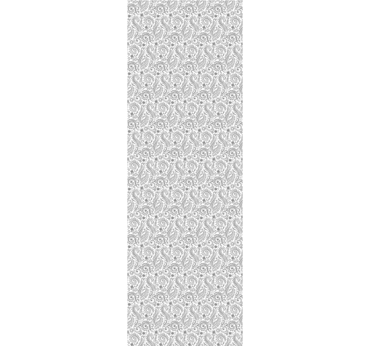 Rulou geam birou flori ornamentale vintage - TenStickers